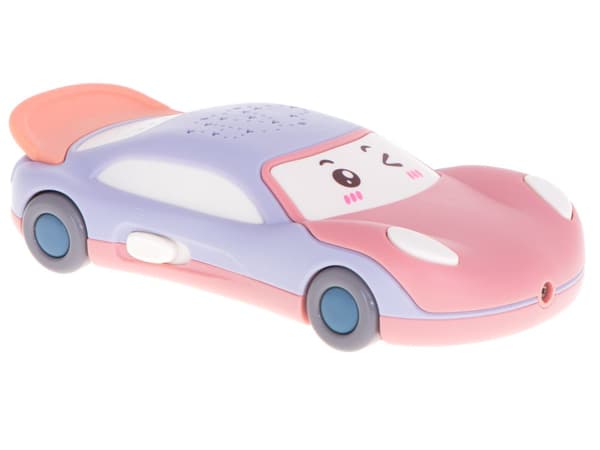 Tähtiprojektori puhelinauto vaaleanpunaisella musiikilla