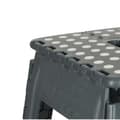 Miniatyrbillede 2 af 7: Anti-slip foldeskammel, 39 cm, mørkegrå