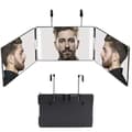 Miniatyrbillede 1 af 4: Udfoldeligt makeup-spejl med LED-lys og genopladeligt batteri