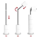 Miniatyrbilde 3 av 3: Stabil toalettrullholder i stål