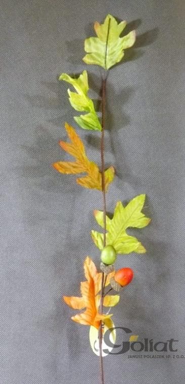Efterårs dekorativ gren med agern, 70 cm, orange