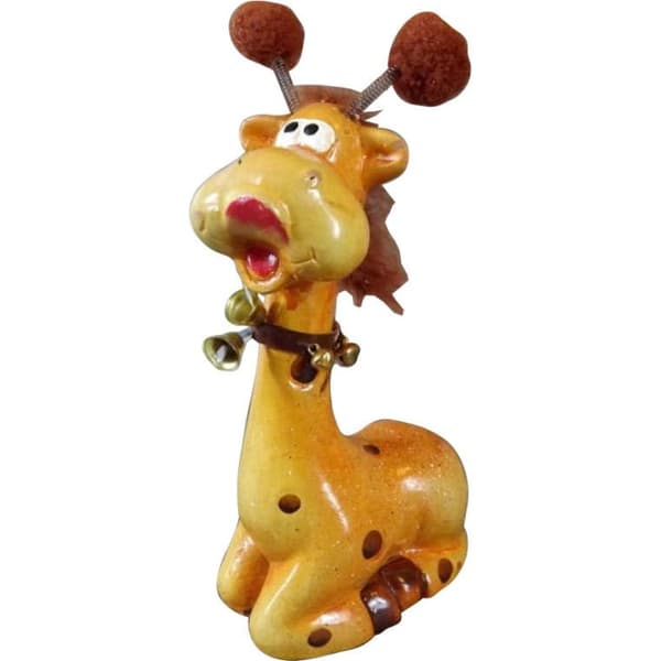 Girafffigur 19x9 cm, brun