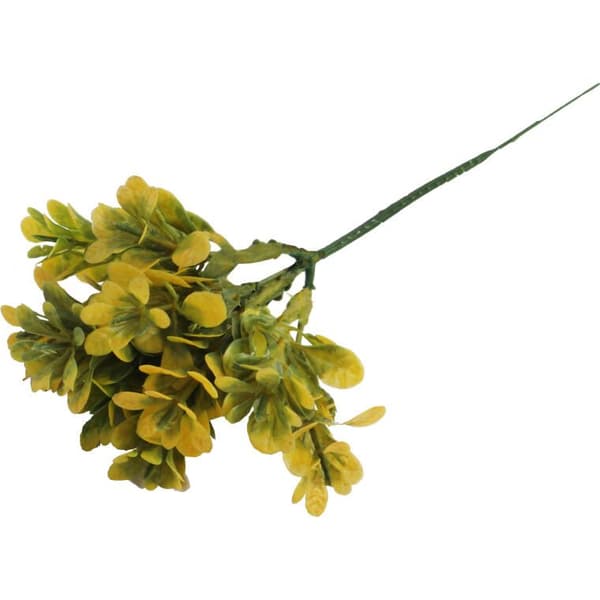 Dekorativ buxbom Gul-grön Naturlig look 19 cm