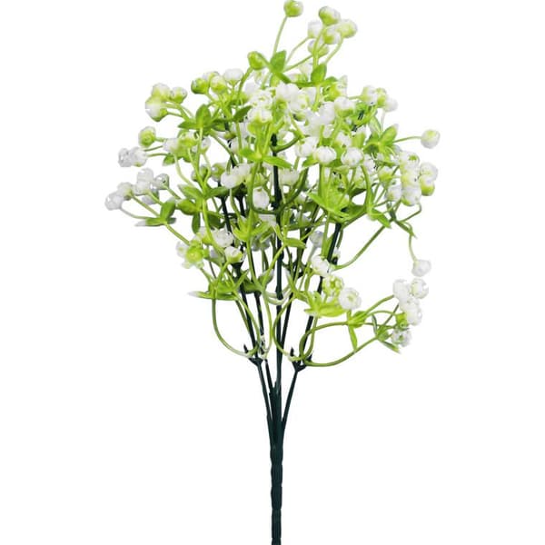 BUKETT MED 5 GPS-ÖVERFÖRINGAR, 32 CM, VIT