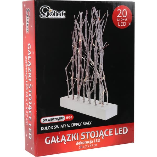 Dekoration - kvistar med LED-ljus 28 cm
