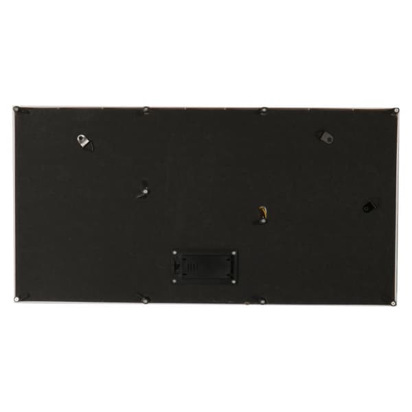 Vit dekorativ ram med LED-bakgrundsbelysning 40x20cm