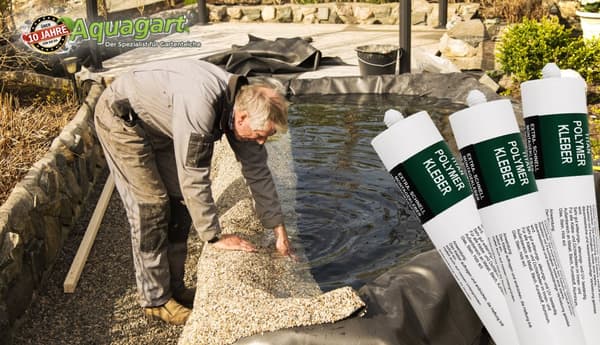 3 x selvklæbende bankmåtte Stenforing Skråmåtte til Pond liner 290 ml Hvid