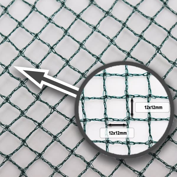 Damnet 12 m x 10 m Bladnet Dæknet Silonet robust