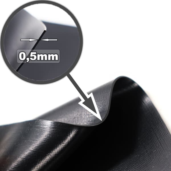 Dam liner PVC 2 m x 4 m 0,5 mm Sort Have dam liner