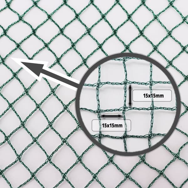 Dammnät 5 m x 12 m Lövnät Nät Lövskyddsnät robust