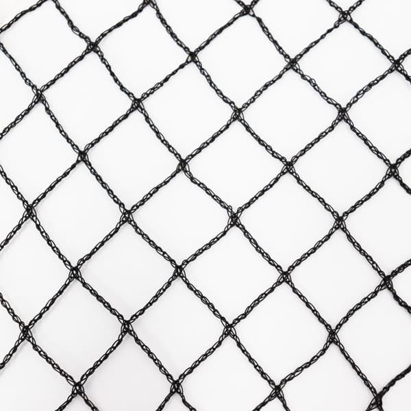 Dammnät 19 m x 20 m Svart Fiskdammsnät Bladnät Nät Fågelskyddsnät robust
