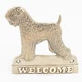 Miniatyrbillede 1 af 5: Russian Black Terrier - dørplade med hund, velkomstplade af messing, unikt skilt med inskriptionen Welcome by Art-Dog