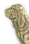 Pikkukuva 2 / 4: Verikoira, Pyhän koira Huberta - ovilevy koiralla, messinkinen tervetuliaistaulu, ainutlaatuinen kyltti, jossa on kirjoitus Welcome by Art-Dog