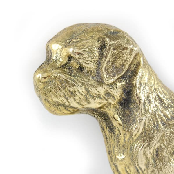 Border Terrier - dørplade med hund, velkomstplade af messing, unikt skilt med inskriptionen Welcome by Art-Dog