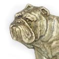 Pikkukuva 2 / 4: Bulldog - ovilevy koiralla, messinkinen tervetuliaiskyltti, ainutlaatuinen kyltti, jossa on merkintä Welcome by Art-Dog