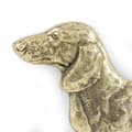 Pikkukuva 2 / 4: Mäyräkoira - ovilevy koiralla, messinkinen tervetuliaiskyltti, ainutlaatuinen kyltti, jossa on merkintä Welcome by Art-Dog