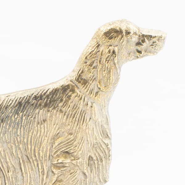 Irsk setter - dørskilt med hund, velkomstplade af messing, unikt skilt med inskriptionen Welcome by Art-Dog