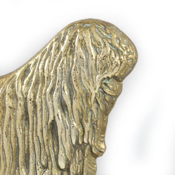 Komondor - dørplade med hund, velkomstplade af messing, unikt skilt med inskriptionen Welcome by Art-Dog
