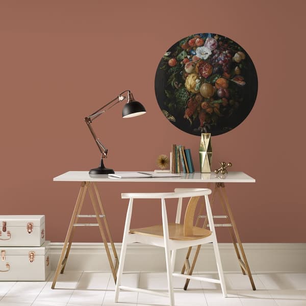 Konst för hemmet - Väggcirkel - Kärleksfull frukt - 70 cm i diameter