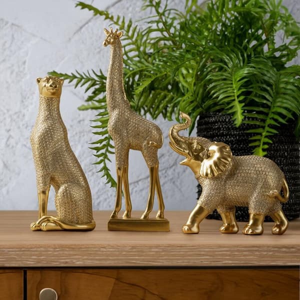 DEKORATIV FIGURIN HARIS (02) 9 X 21 X 20 CM GULD