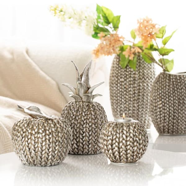 DEKORATIV VAS MOLI 18 X 12 X 20 CM SILVER