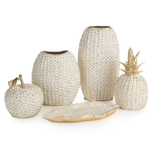 DEKORATIV VAS MOLI 16 X 12 X 27 CM GULD