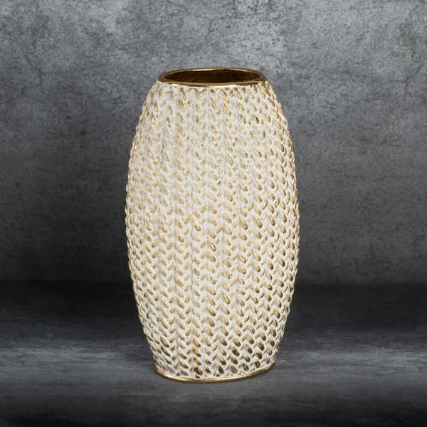 DEKORATIV VAS MOLI 16 X 12 X 27 CM GULD