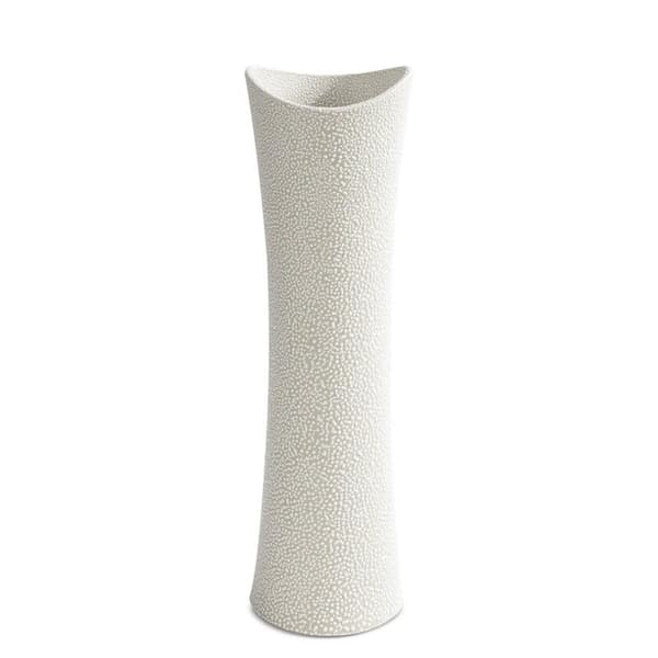 DEKORATIV VASE RISO 11 X 7 X 40 CM CREME