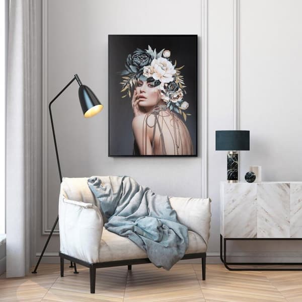 BILLEDE 658 60 X 80 CM MØRKEGRÅ