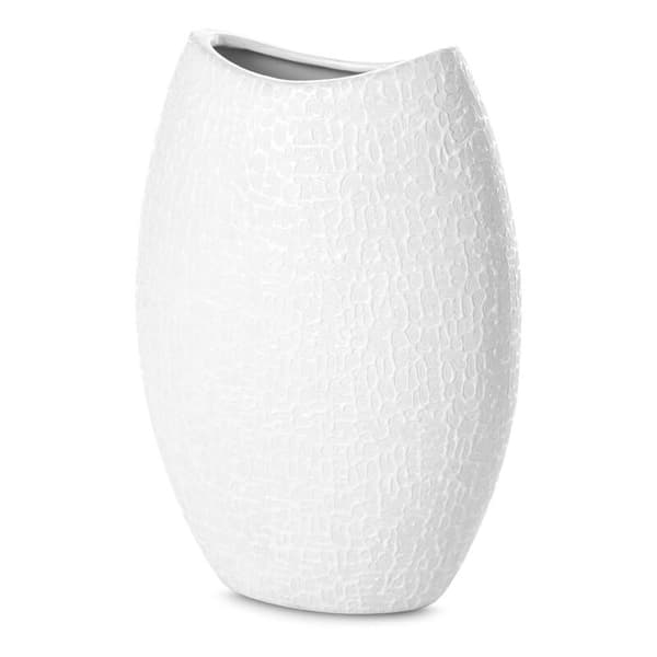 DEKORATIV VASE RISO 18 X 9 X 26 CM HVID
