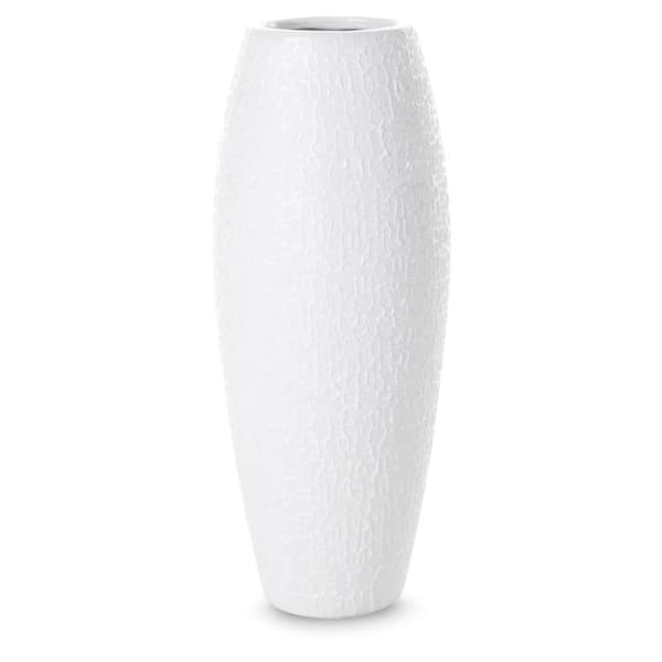 DEKORATIV VAS RISO FI 12 X 30 CM VIT