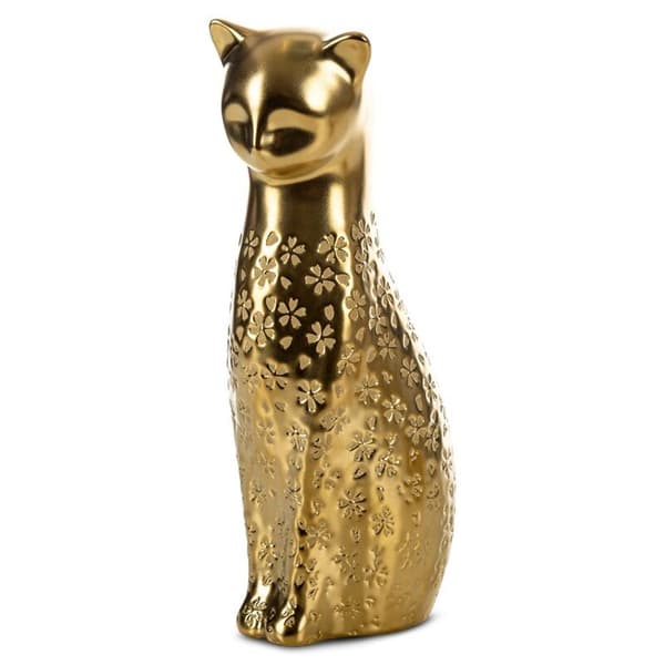 DEKORATIV FIGURIN KITY (01) 9 X 11 X 27 CM GULD
