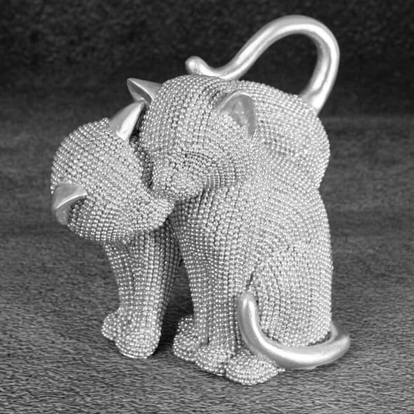 DEKORATIV FIGUR ELDO 16 X 10 X 13 CM SØLV