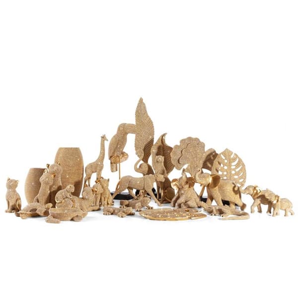 DEKORATIV FIGURIN ELDO 33 X 9 X 12 CM GULD