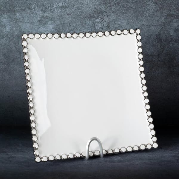 DEKORATIV PLATTA ELORA (01) 28 X 28 X 4 CM VIT