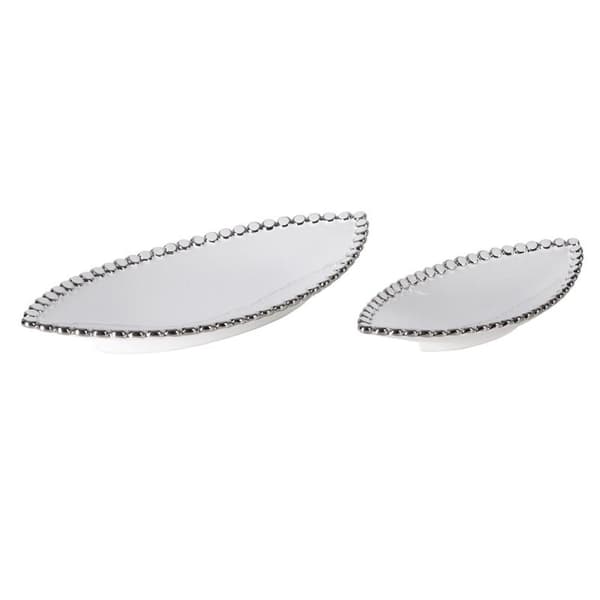 DEKORATIV PLADE ELORA (04) 42 X 20 X 6 CM HVID