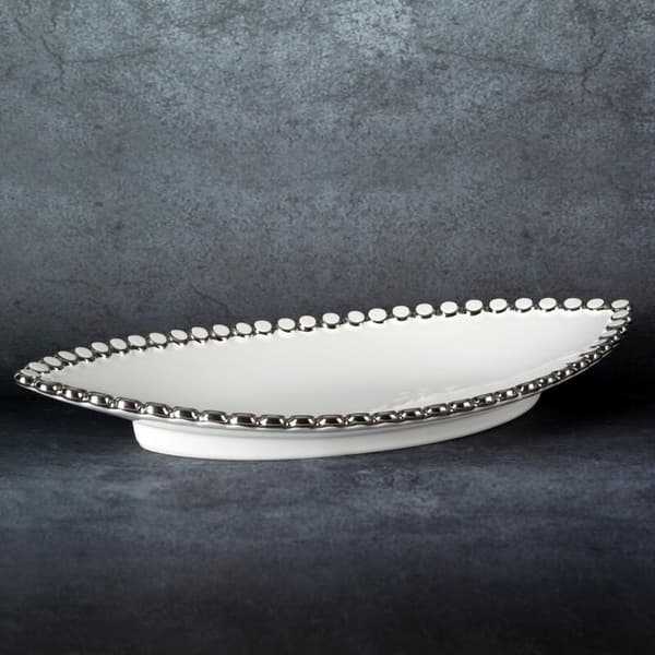 DEKORATIV PLADE ELORA (04) 42 X 20 X 6 CM HVID