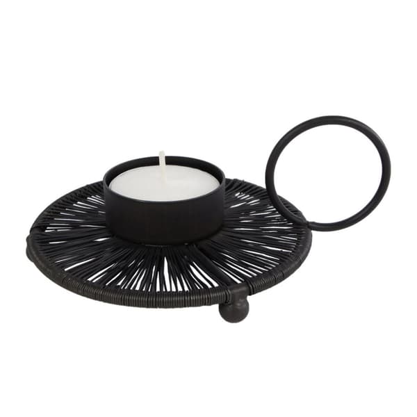 Presenter Amsterdam fyrfadsstage Wire L Sort Metal 14x11x4cm