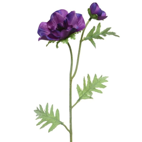 Konstgjord blomma Lila Anemone 41 cm