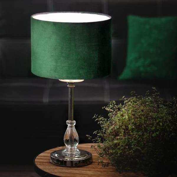 DEKORATIV LAMPE MONIK (04) FI 30 X 53 CM MØRKEGRØN