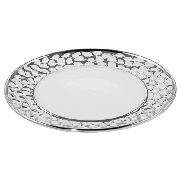 DEKORATIV PLADE MADLEN2 (4) FI 30 X 2 CM HVID