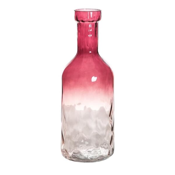 DEKORATIV GLASVAS CARLY (02) FI 14 X 38 CM ROSA