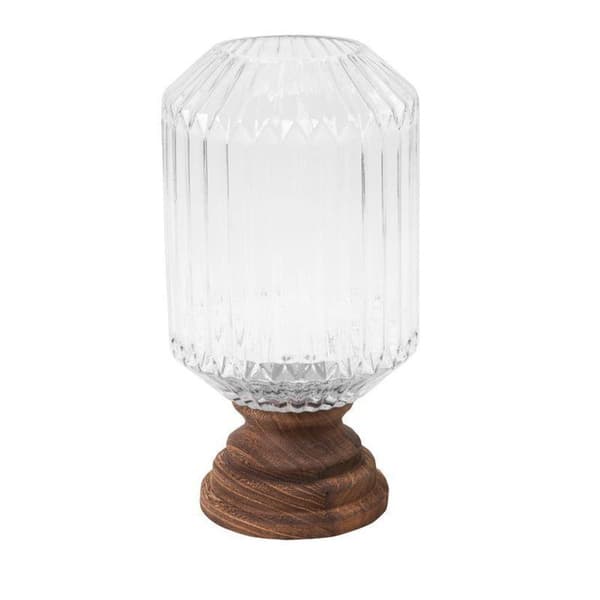 JULDEKORATIVT GLASS GRACE1 (01) FI 17 X 34 CM VIT