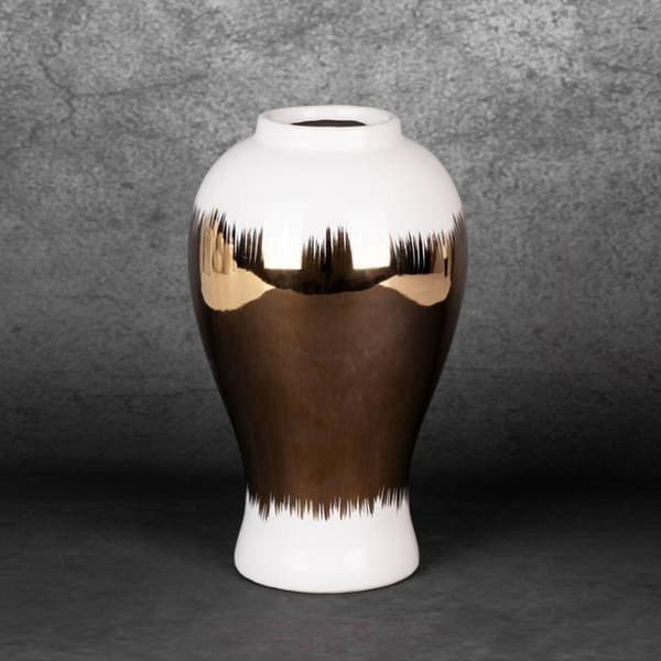 DEKORATIV VASE TALA (01) FI 17 X 26 CM HVID