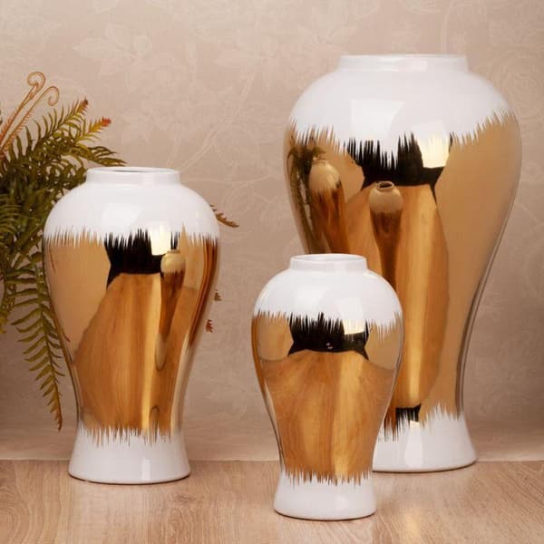 DEKORATIV VASE TALA (03) FI 27 X 47 CM HVID
