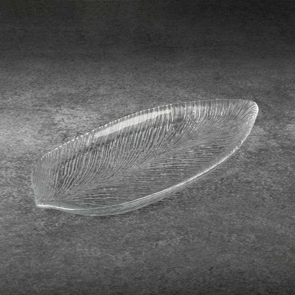 DEKORATIV GLAS PLADE DEBI (01) 43 X 20 X 3 CM TRANSPARANT