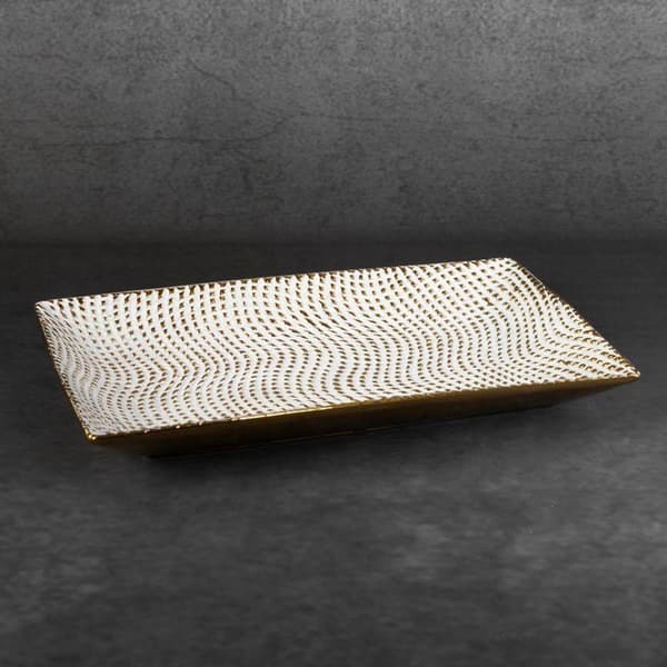 DEKORATIV PLATTA VERDA (02) 35 X 20 X 4 CM VIT