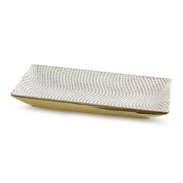 DEKORATIV PLATTA VERDA (02) 35 X 20 X 4 CM VIT