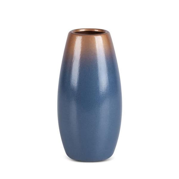 DEKORATIV VASE NESSA (03) FI 11 X 22 CM BLÅ