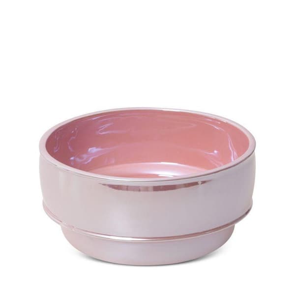 DEKORATIV SKÅL SIMONA1 (01) FI 20 X 10 CM PINK